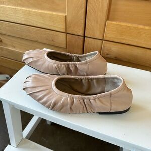 Free People Cara Ruched Ballet Flat